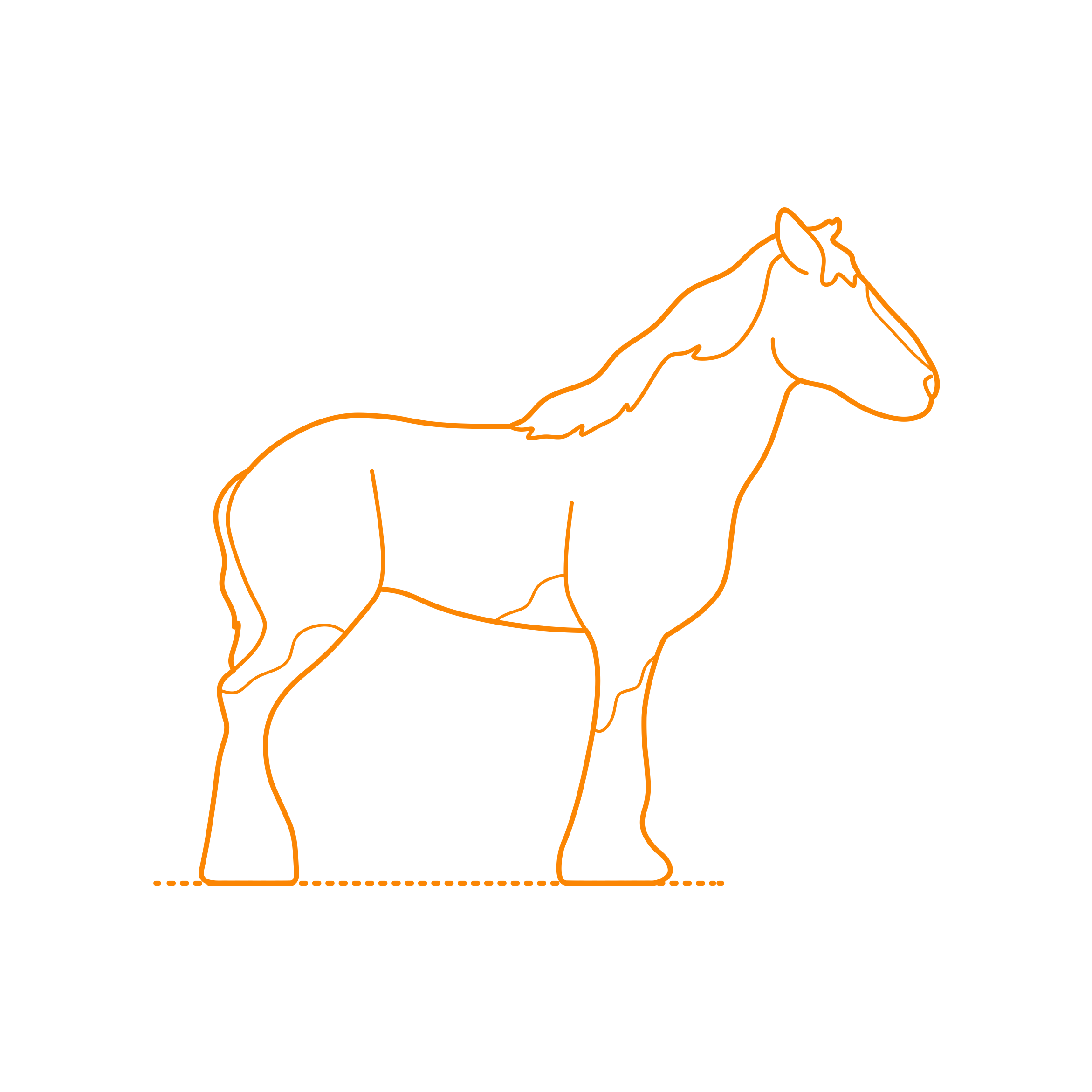 Animals Horses Clydesdale Horse Svg Line Art Free Vectors